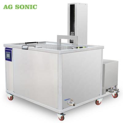 China Alloy Wheels Engine Cylinder Head Wheel Hub Alloy Wheel Rim Automatic Ultrasonic Cleaner With Lift Up PLC Program for sale