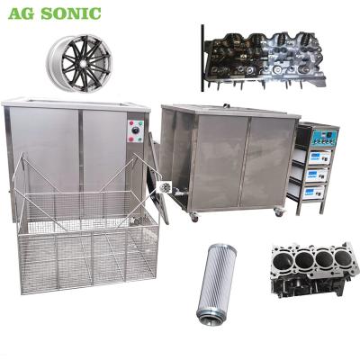 China Marine Engines Cleaning Industrial Ultrasonic Washing Cleaner Machine Long For Filter Cylinder Head Engine Block Turbine Spare Parts for sale