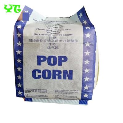 China Flexo Printing Biodegradable Microwave Popcorn Bags / Custom Printed Microwave Paper Popcorn Bag For 120 Gram Popcorn Bag Packaging for sale