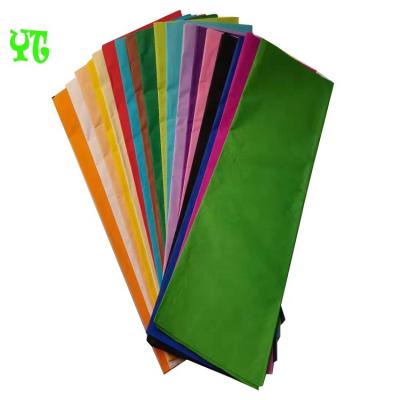 China Wholesale Hot Sale Waterproof Custom Logo Printed Christmas Gift Candy Flowers Wrapping 17gsm Color Tissue Paper For Wrapping for sale