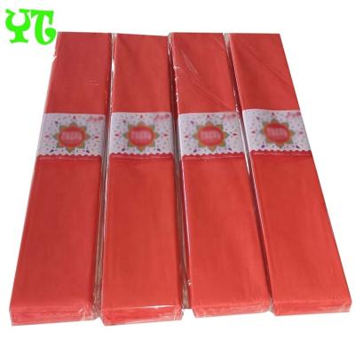 China China Supply Fire Retardant School Craft Handmade Crepe Paper Sheet Roll For Packing for sale