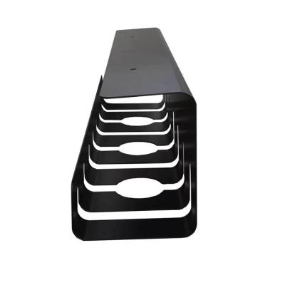 China Metal Parts (OEM) Factory OEM Office Home Expandable Perforated Under Desk Cable Management Tray for sale