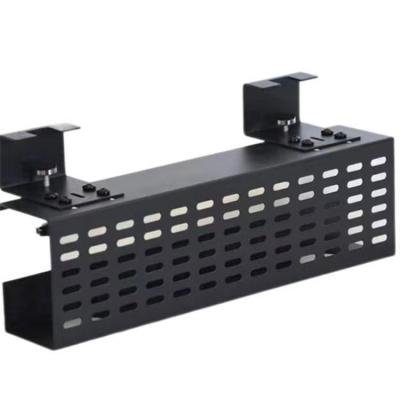 China Custom Metal Parts (OEM) Metal Powder Stamping Punch Coating Expandable Under Desk Cable Management Tray for sale