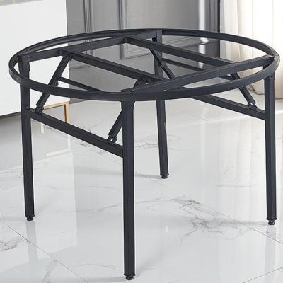 China Furniture Hardware Table Leg Bracket Accessories Table Frame Folding Tripod Iron Table Modern Foldable Leg for sale