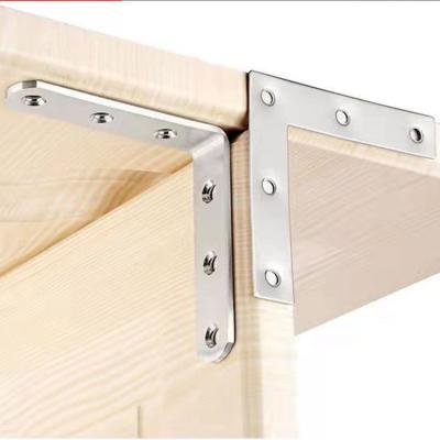 China 90 Degree Shelf Support L Shaped Right Angle Code Stainless Steel Code Angle Corner Frame for sale