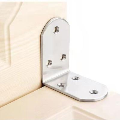 China Thick stainless steel corner code stainless steel L-shaped right angle bracket 90 degree fastener layer bracket connection for sale