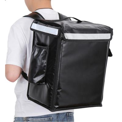 China 35L 43L Waterproof Custom Pizza Food Cooler Hot Backpack Insulated Thermal Fast Food Delivery Bag For Motorcycle Bike for sale