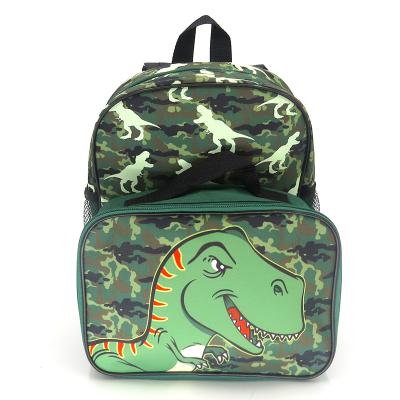 China The Other 2Pcs Boys Dinosaur Backpack Set With Lunch Box School Bag Set For Kids Girls Elementary Kindergarten for sale