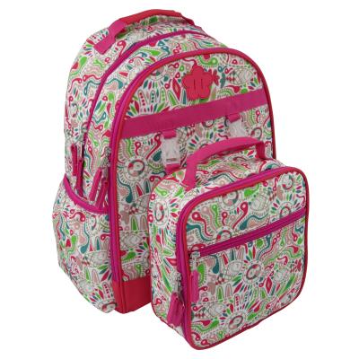 China No Quanzhou Bags Supplier Girls Boys School Backpacks With Lunch Bag Bookbag 2 In 1 School Bag Set for sale