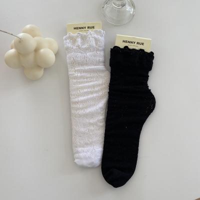 China Lolita bangs female sexy lace embellishes fashion to wear vintage fashionable breathable female socks for sale