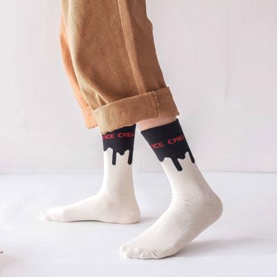 China Newly Designed Warm Cotton Cartoon Cow Knitted N Fashion Printed Cute Stockings For Wome for sale