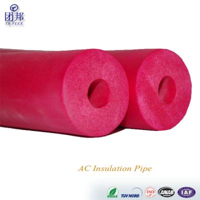 China Rubber Color Foam Pipe Insulation For Air Conditioner 19x19 for sale