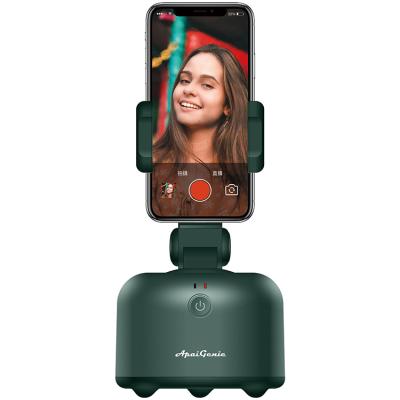 China 360 Degree Rotating Automatic Phone Holder Dropshipping Products 2021 Face Recognition Selfie Robot Smart Object Pulling Cam Active Face Tracking Phone Holder APAI Geniuses 360 for sale