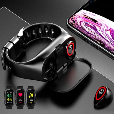 China 2021 Touch Screen Smartwatch M1 Smartwatch Amazon Success Fitness Tracker Men Women Men Band With TWS Earbuds Wireless Earphone for sale