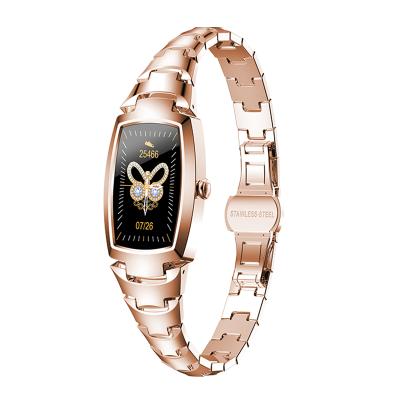 China smart watch H8 woman smart watch ECG pro female smartwatch h8 blood pressure touch screen oxygen female smartwatch pro menstrual cycle for sale