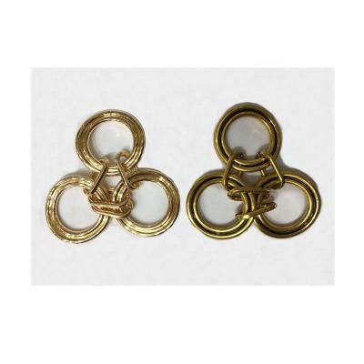 China YK-B003 hot sale three rings alloy decorative metal sandals ornaments, shoes hardware upper trims for sale