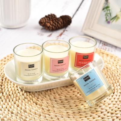 China Romantic Natural Decorations Packaging & Wholesale Luxury Romantic Soy Glass Organic Wax Cup Vegan Gift Delivery Private Label Scented Candle Set for sale