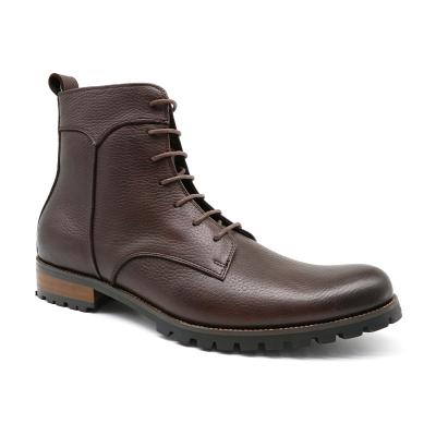 China Fashion Durable Wholesale Man Cowhide Mens Leather Shoes Leather Ankle Boot for sale