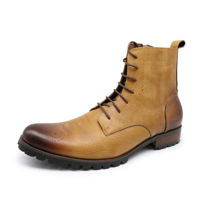 China New Arrival Durable Winter Shoes Boots For Men Brown Boots Genuine Men Formal Shoes For Outdoor for sale