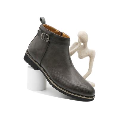 China Fashion Trend Good Quality Mens Dress Button Leather Ankle Chelsea Boots For Party for sale