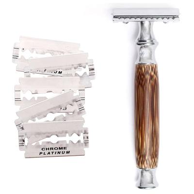 China Wholesale Best Quality China Safety Razor Triple Double Blade and Blades Edge Bamboo Shaving for sale