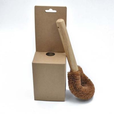 China Excellent Quality Sustainable Natural Bamboo Fiber Low Price Bamboo Dish Brush Pot Brush for sale