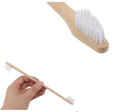 China Sustainable Wholesale High Quality Natural Eco-Friendly Green Bamboo Dog Toothbrush for sale