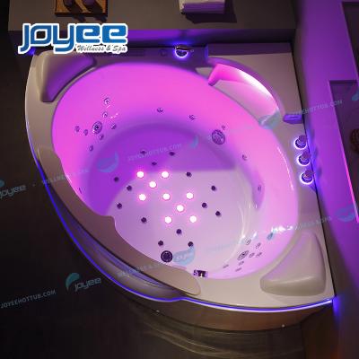 China Acrylic Massage Whirlpool Bathtub Waterfall Combined Hot Shower Double Side Cold Water Skirt Person (Left Skirt) JOYEE 2 for sale