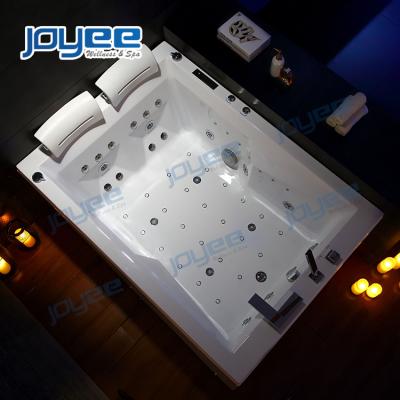 China Double Skirt Whirlpool Bathtub (Left Skirt) JOYEE 2 Person Spa Jaccuzi Waterfall Neck Tub Washing Machine Hot Tub Massage Indoor Indoor Spa Double Side for sale