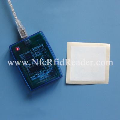 China USB Virtual RS232 HF RFID Reader , 13.56 Mhz RFID smart card reader for sale