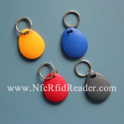 China ABS RFID Keychain do controlo de acessos, porta-chaves de 13.56M/125k Mifare RFID à venda