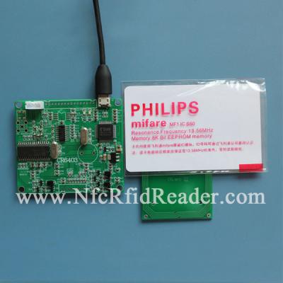 China HF NFC 13.56 MHZ RFID Reader Module Mifare Ultralight For Access Control for sale