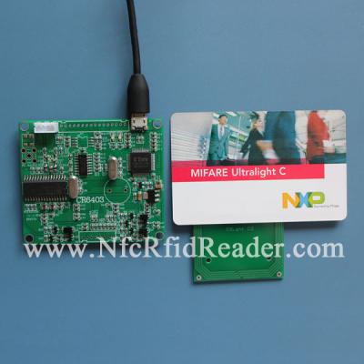 China UltraLight C HF 13.56 MHZ RFID Reader ISO14443 / ISO7816 Two SAM Solts for sale