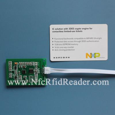 China ISO15693 HF 13.56 Mhz RFID Reader Module With Antenna 0381A 3v / 5v for sale