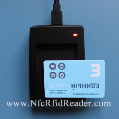 China Network Security USB RFID Card Reader Wireless ISO15693 13.56 MHz for sale