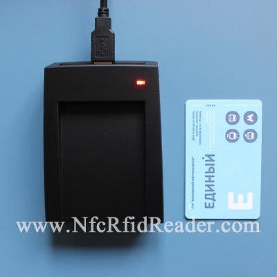 China Handbediende Lezer 13.56 van USB RFID de Desktop van Mhz ISO15695 voor Etikettering Te koop