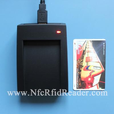 China Portable PicoPass USB RFID Reader Writer , Desktop Contactless Smart Card Reader for sale