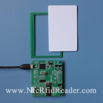 China Mifare Desfire 848k High Speed Wireless RFID Reader Embed AES 3DES CR6403 for sale