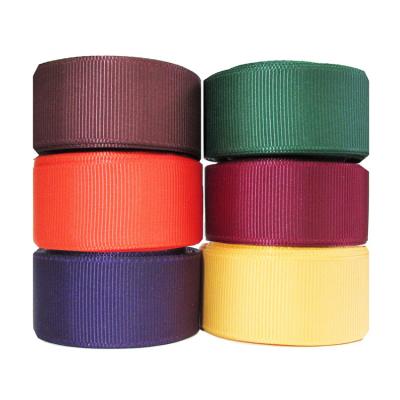 China Hot Selling Cheap Multicolor Double Face Yards 100 3 Inch Polyester Grosgrain Ribbon for sale