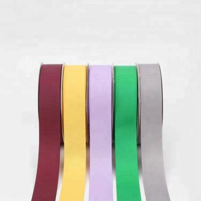 China Cheap Viable Bulk Single Solid 1 Inch Grosgrain Ribbon for sale