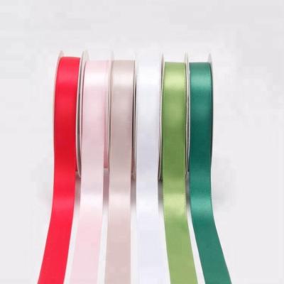 China Sustainable Super Quality Multi Colors 16mm Gift Wrapping Double Side Satin Ribbon for sale