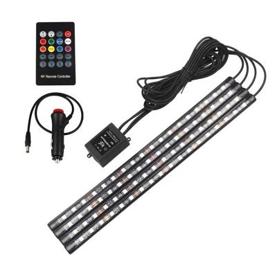 China Car Interior Decoration Car APP RGB Music Control LED Interior Decorative Remote Control LED Ambient Light Strip for sale