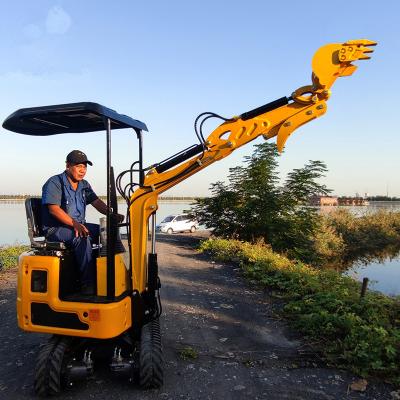 China Building Material Stores Mini Small Micro Crawler Digger Excavators Machine 0.8 1.2 1.5 1 Ton Mini Excavator for sale