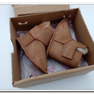 China 2019 Australian Shearling Baby Booties Rubber Sheepskin Infant Baby Shoes for sale