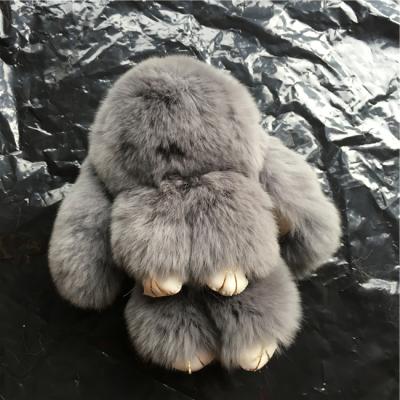 China Hot Sale 100% Hand Made Cute Rabbit Pendant Frosted Key Chain 2021 Dead Rabbit for sale