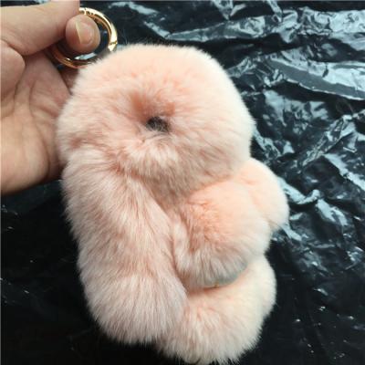 China Factory Customized 100% Hand Made Cute Rabbit Bunny Head Chain Rabbit for sale