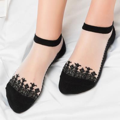 China Hot Selling Breathable Thin Solid Color Lace Shorts Women Booties Transparent Breathable Summer Booties Women for sale