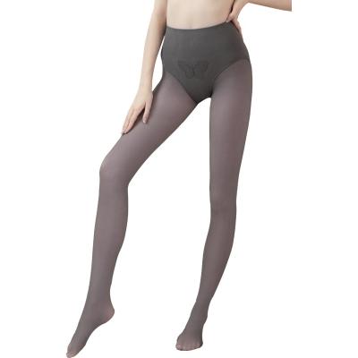 China Autumn High Waisted 80g Bareleg Butterfly Hip Antibacterial Gray Women Pantyhose From China Spring And Hostess for sale