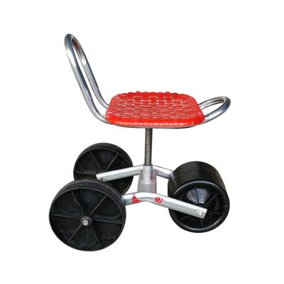 China Easily Assembled Support Customized 360 Rotation Height Adjustable Suitable For Pastoral Operations Stool Gardening Cart for sale