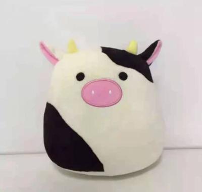 China Super Soft Stuffed Cow Doll Mascot Cartoon Animal Stuffed Toy Milk Cow for sale